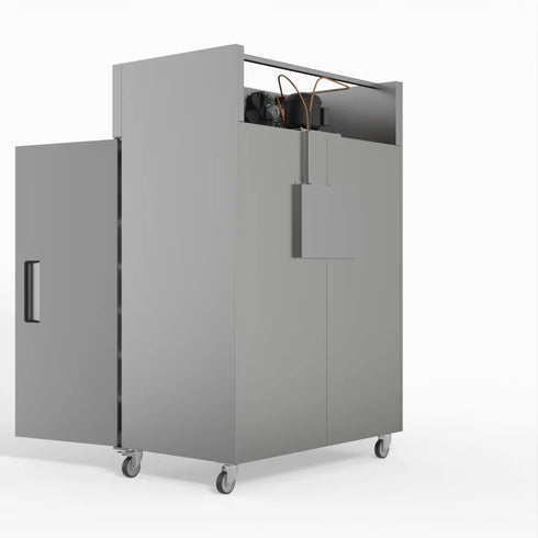 AG Upright Double Stainless Steel Door Freezer 1000L - GNX1000BT